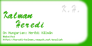kalman heredi business card